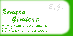 renato gindert business card